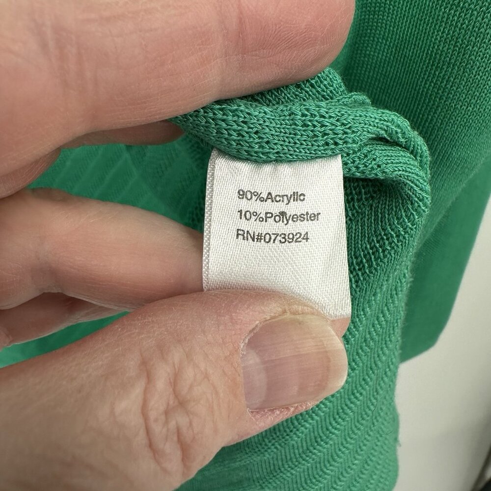 SOLD jacket green LARGE knit long sleeve career office
